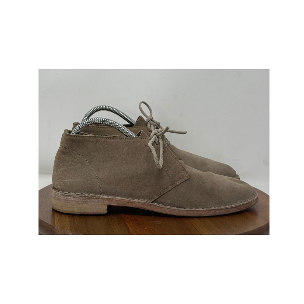 Vince Desert Chukka Boots‎ Womens 8.5M Taupe Suede Leather Lace Up Casual Shoes
